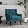 Gestoffeerde loungefauteuil met gecapitonneerde armleuningen