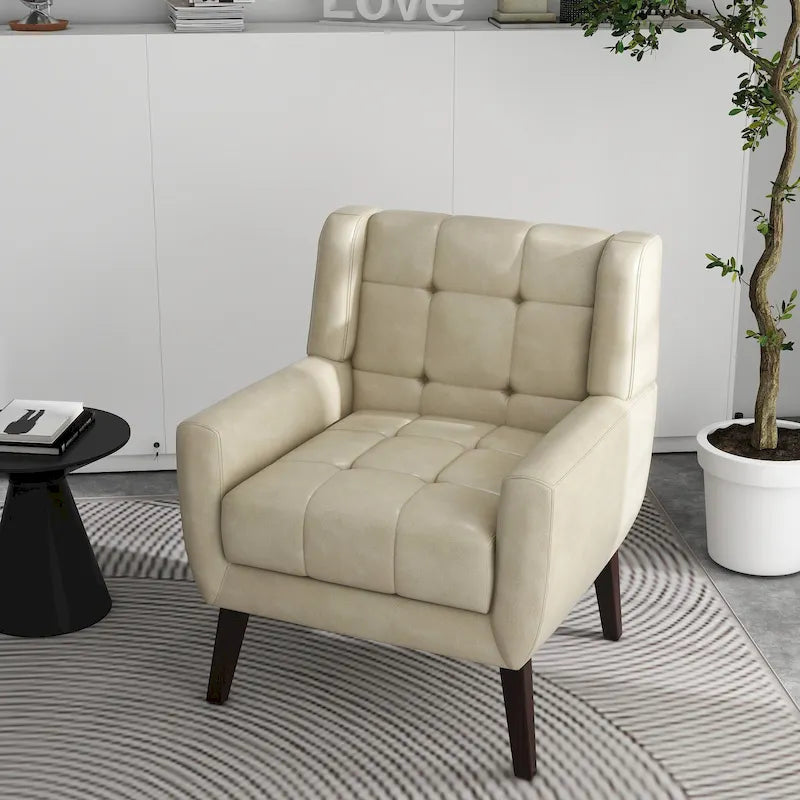 Tufted Arm Chair Upholstered Lounge Chair