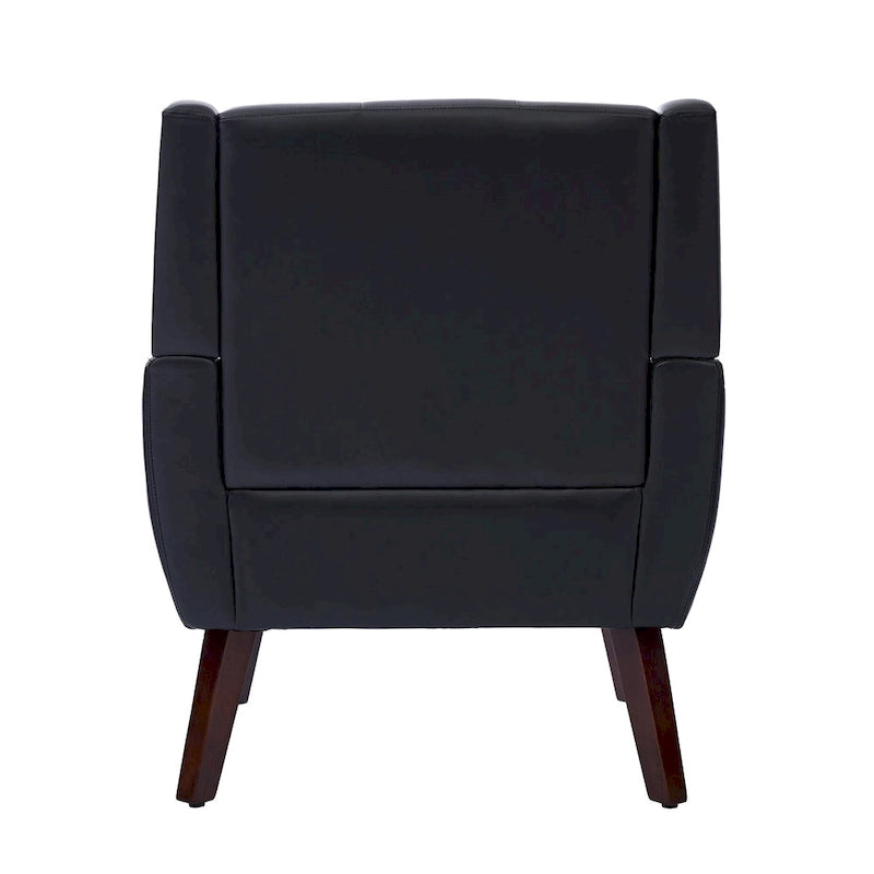 Gestoffeerde loungefauteuil met gecapitonneerde armleuningen