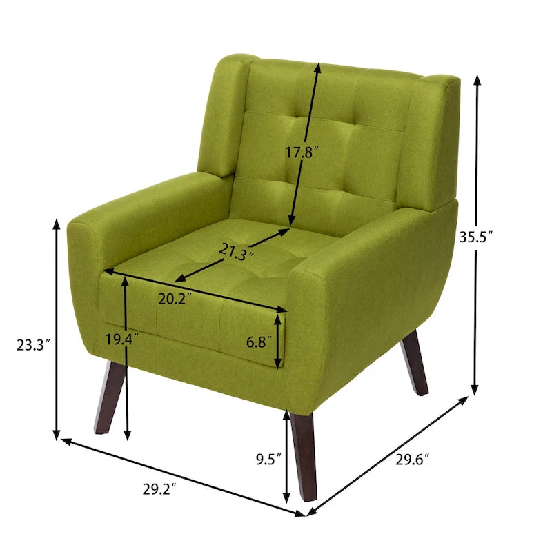Gestoffeerde loungefauteuil met gecapitonneerde armleuningen