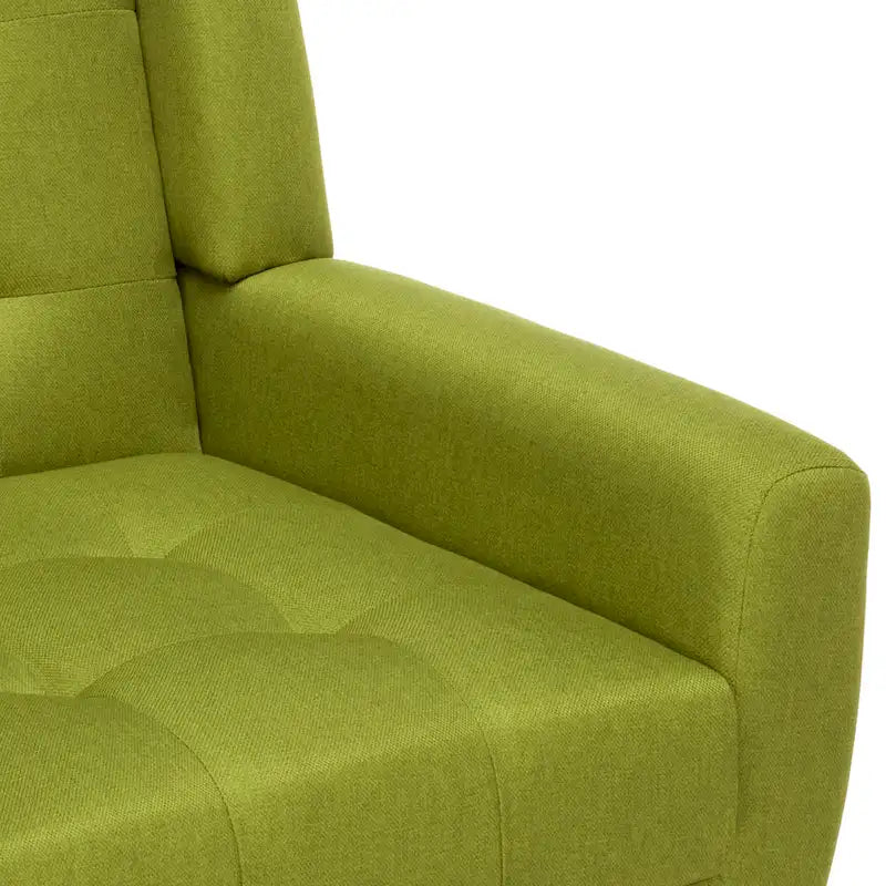 Gestoffeerde loungefauteuil met gecapitonneerde armleuningen
