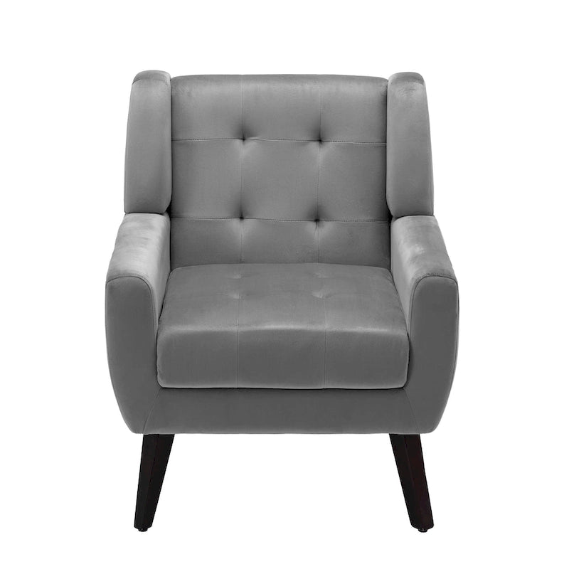 Gestoffeerde loungefauteuil met gecapitonneerde armleuningen
