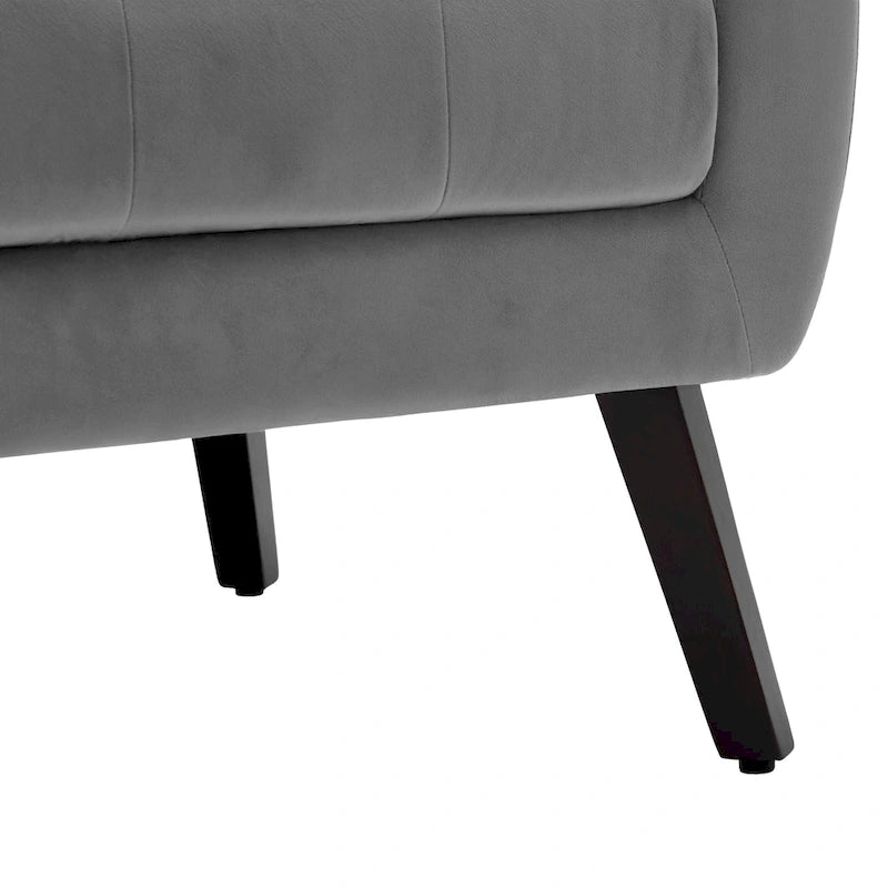 Gestoffeerde loungefauteuil met gecapitonneerde armleuningen
