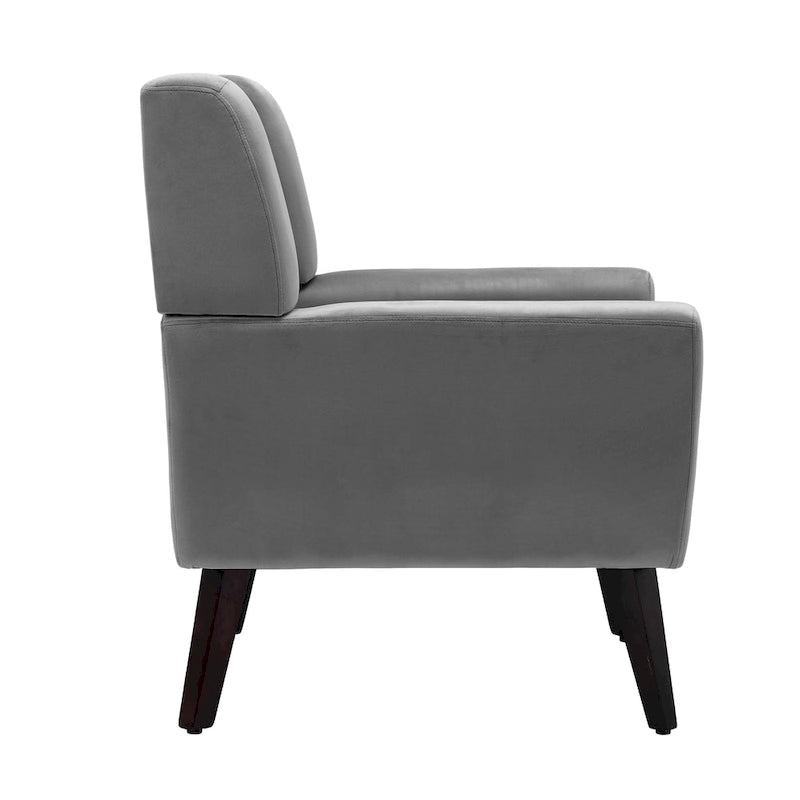 Gestoffeerde loungefauteuil met gecapitonneerde armleuningen
