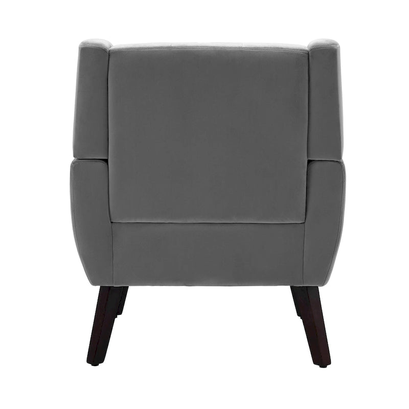 Gestoffeerde loungefauteuil met gecapitonneerde armleuningen