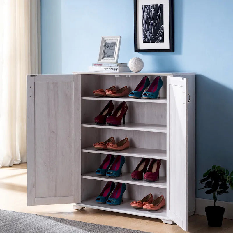 Transitional 5-shelf Cabinet by