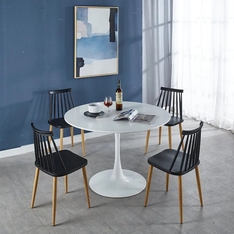 White Tulip Table Mid-century Dining Table for 4-6 people