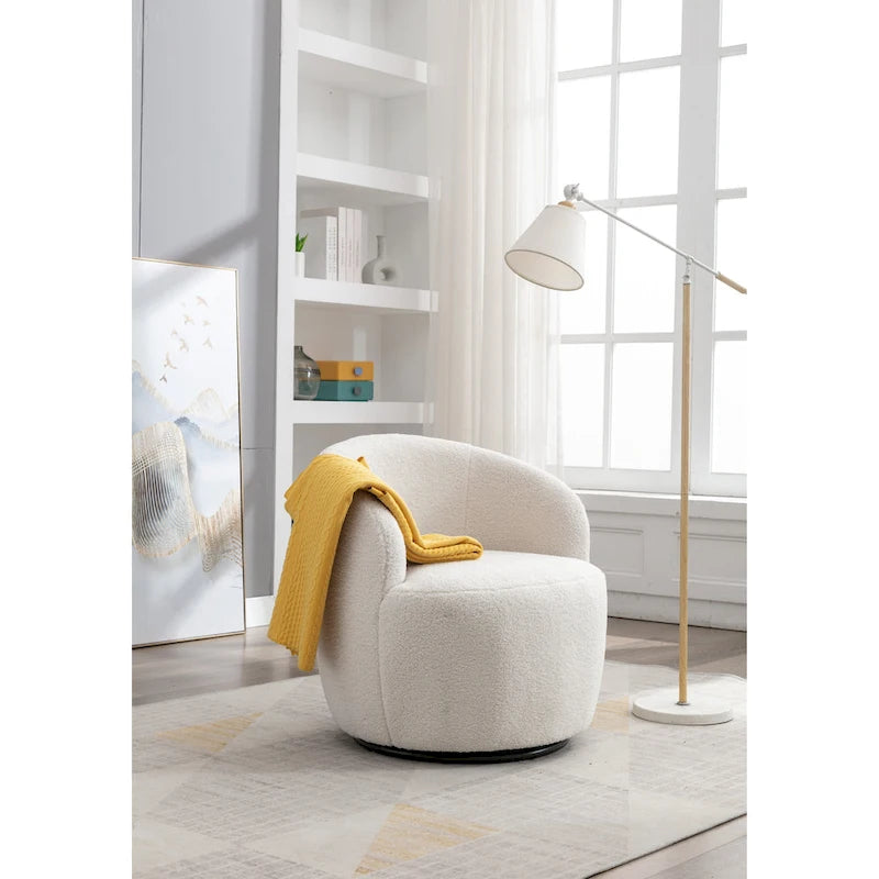 Draaibare loungefauteuil in tonstijl