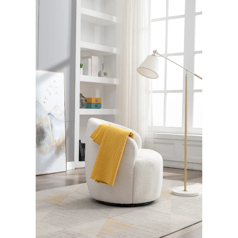Draaibare loungefauteuil in tonstijl