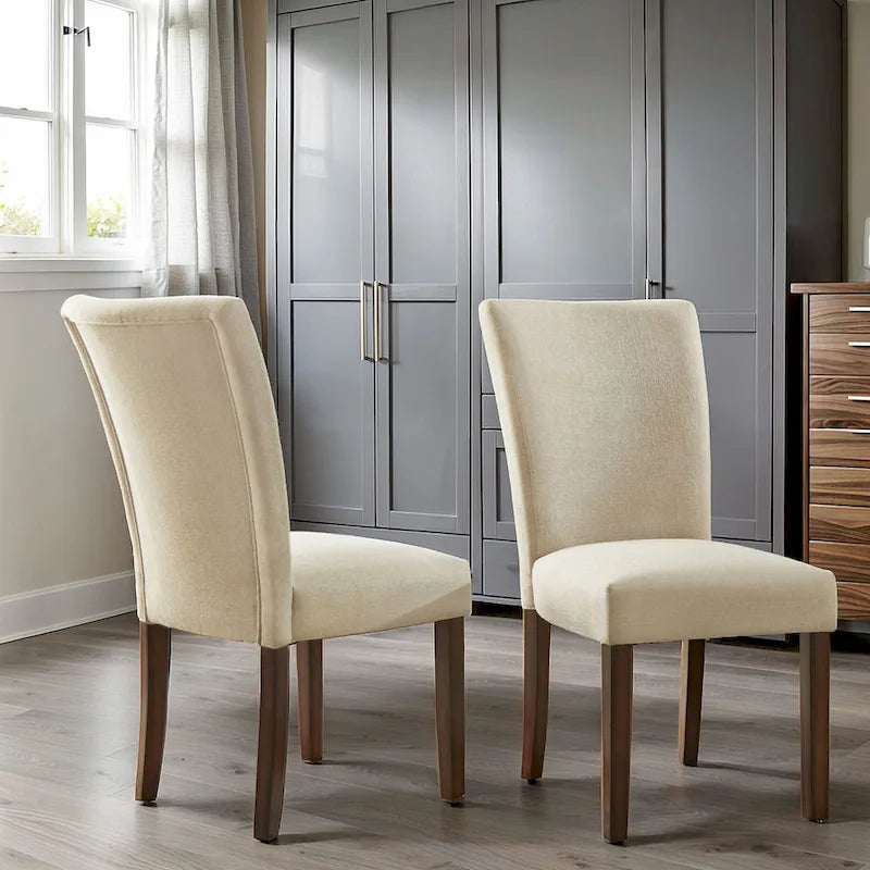 Dinant Upholstered Parson Dining Chairs (Set of 2)