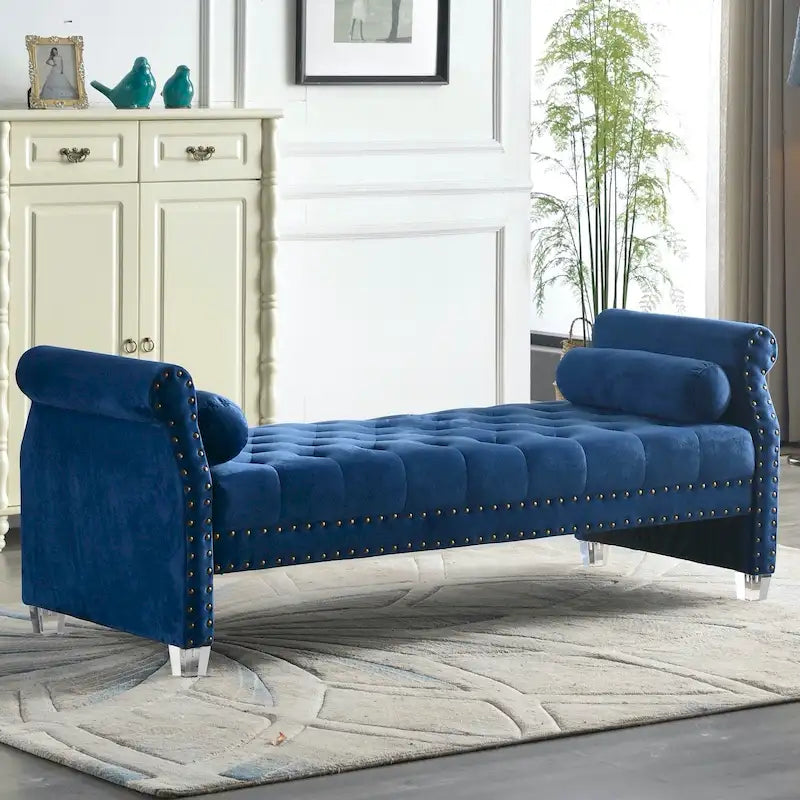 Flared Arm Upholstered Sofa Bed