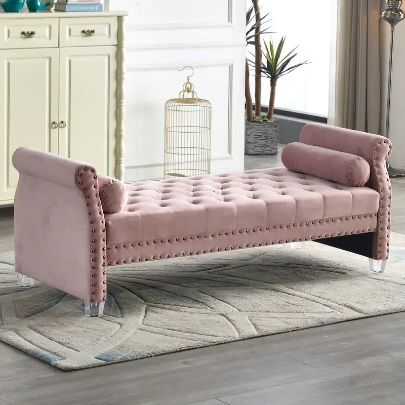 Flared Arm Upholstered Sofa Bed