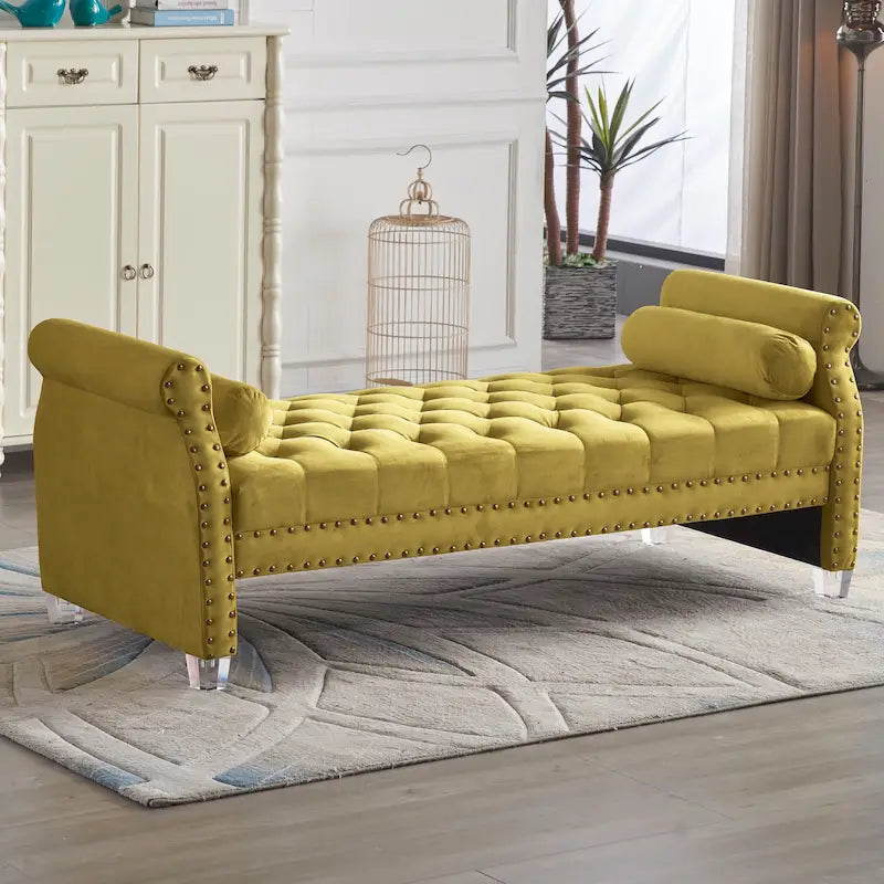 Flared Arm Upholstered Sofa Bed