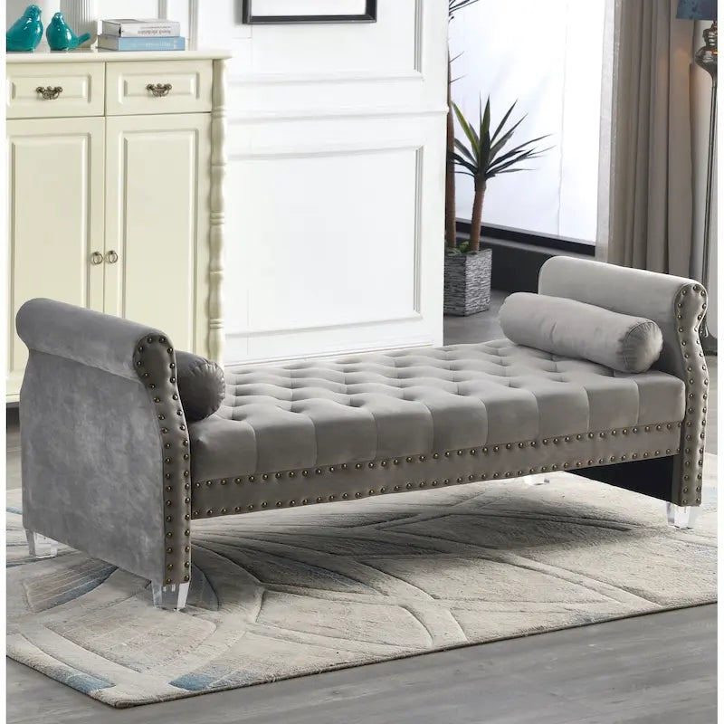 Flared Arm Upholstered Sofa Bed