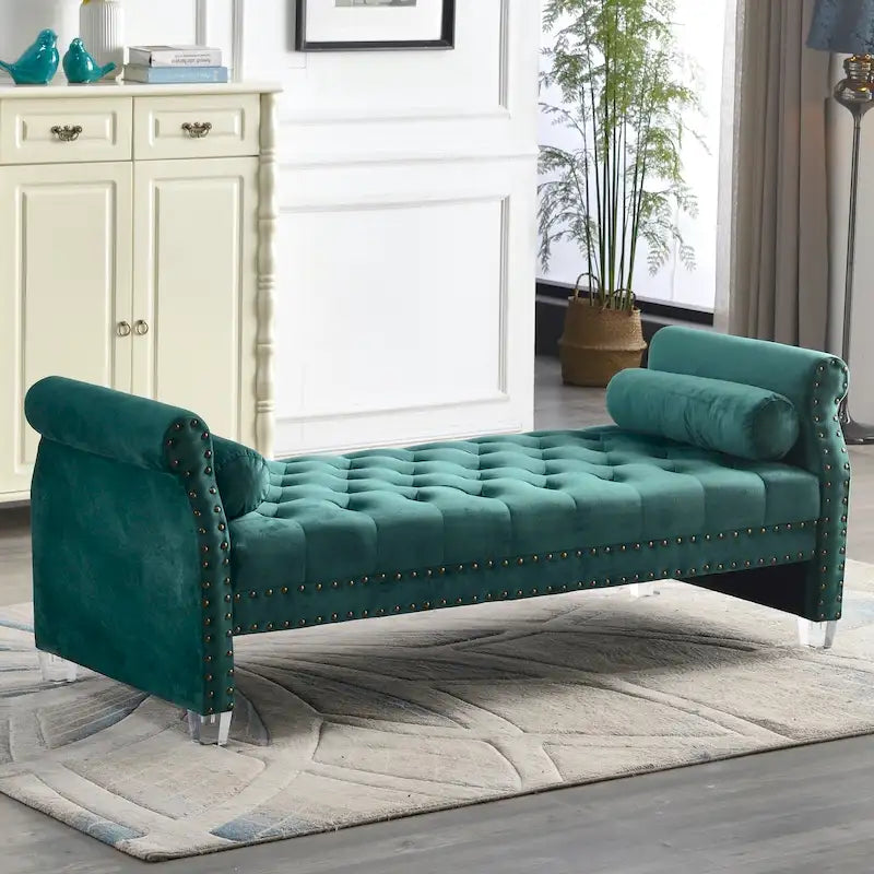 Flared Arm Upholstered Sofa Bed