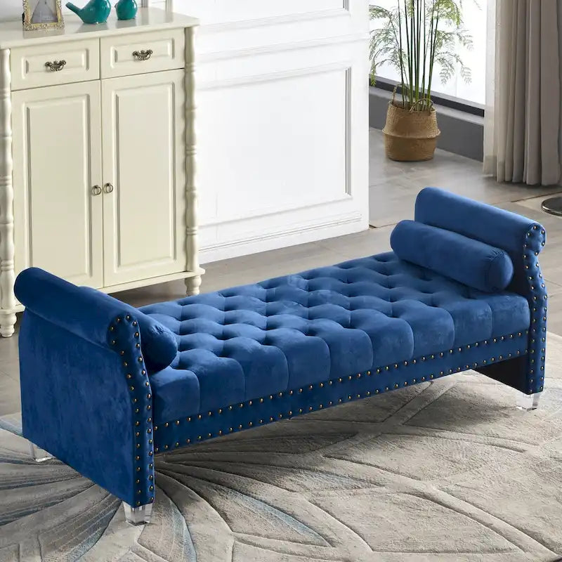 Flared Arm Upholstered Sofa Bed