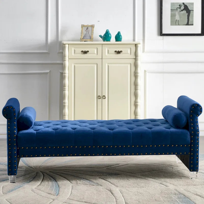 Flared Arm Upholstered Sofa Bed