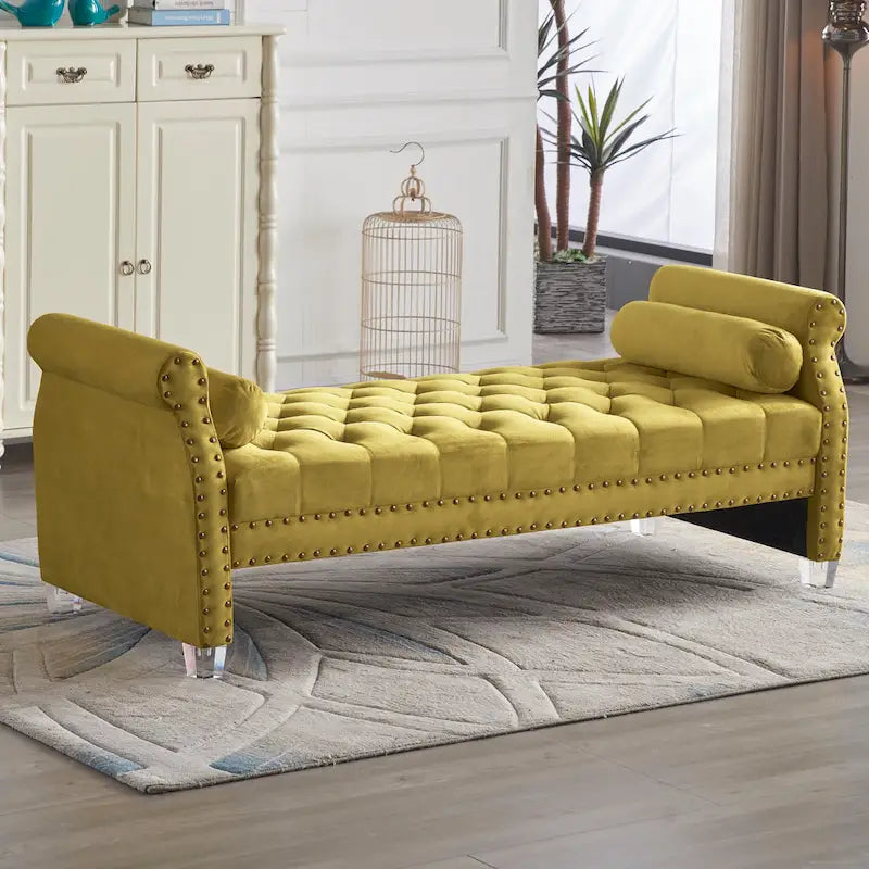Flared Arm Upholstered Sofa Bed