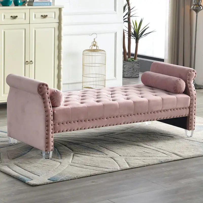 Flared Arm Upholstered Sofa Bed