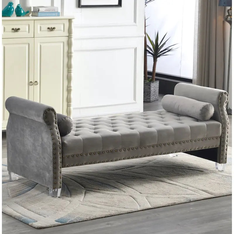 Flared Arm Upholstered Sofa Bed