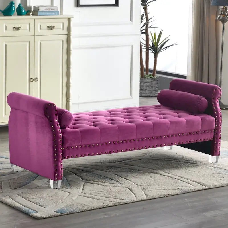 Flared Arm Upholstered Sofa Bed