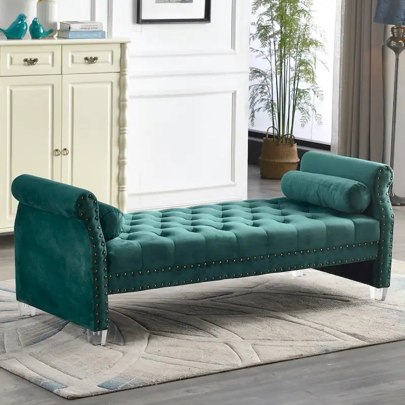 Flared Arm Upholstered Sofa Bed
