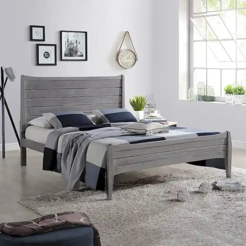 Rustic Queen Platform Bed by