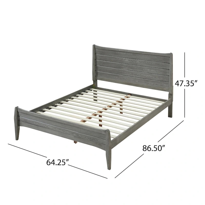 Rustic Queen Platform Bed by