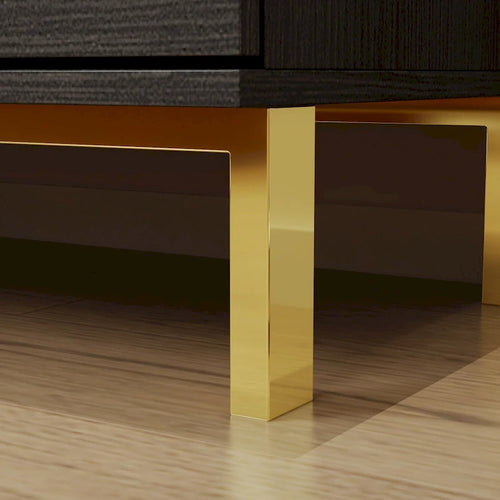 Kommode mit 3 Schubladen - Stauraumkommode aus Holz mit Metallbeinen