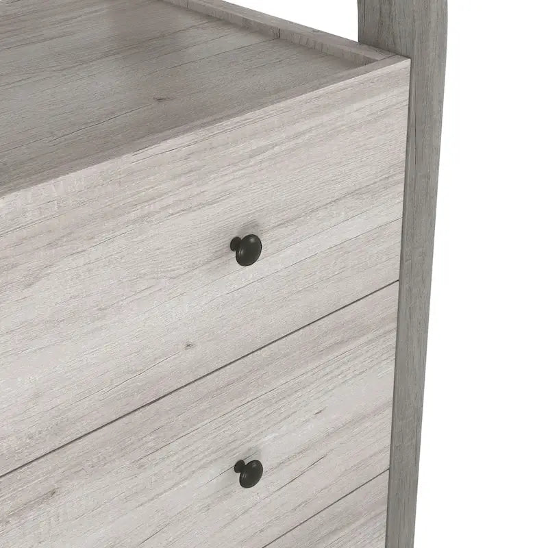 Transitional Coastal White 31-inch Wide 4-Drawer VerticalDresser by