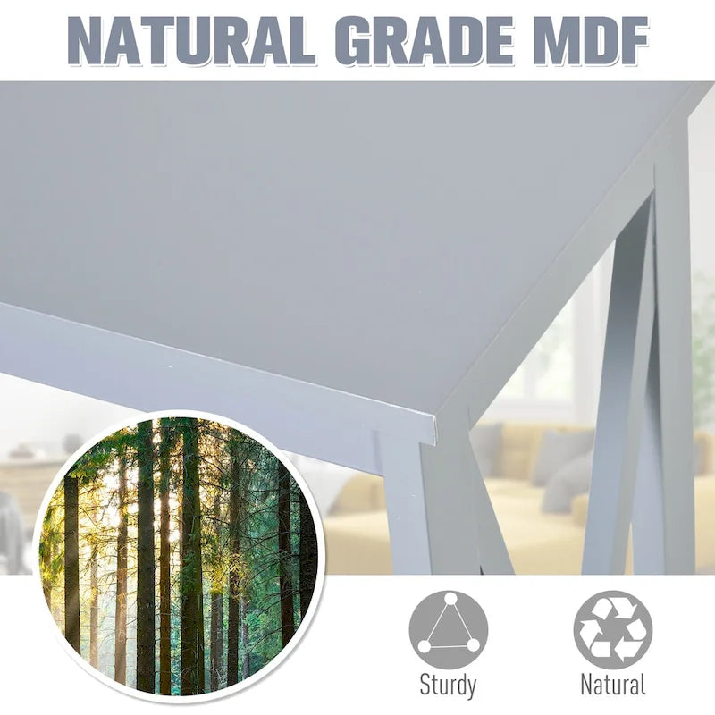 2-Tier Bench Sofa Console Table with Underneath Storage Shelf for the Entryway, Living Room, & Hallway