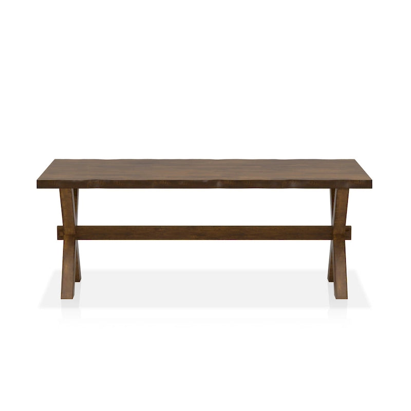 Transitional Walnut 47-inch Solid Wood Coffee Table by