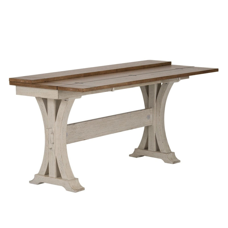 Antique White Flip Lid Sofa Table