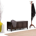 SOLID WOOD 51 inch Wide Traditional Storage Bench Trunk - 51 W x 18 D x 20.75 H