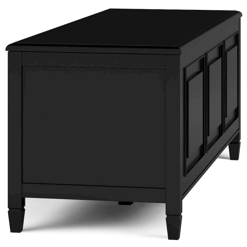 SOLID WOOD 51 inch Wide Traditional Storage Bench Trunk - 51 W x 18 D x 20.75 H