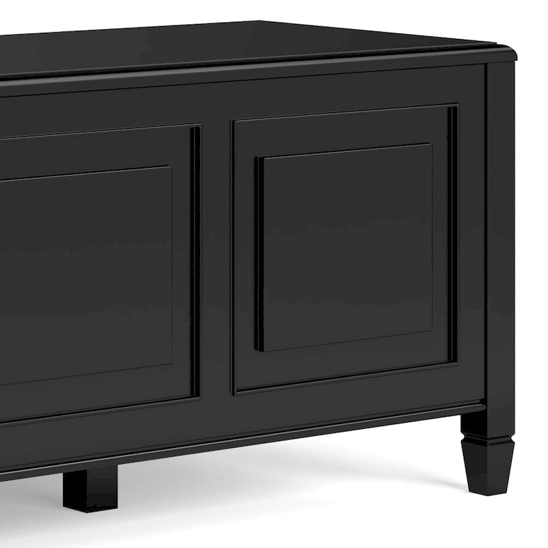 SOLID WOOD 51 inch Wide Traditional Storage Bench Trunk - 51 W x 18 D x 20.75 H