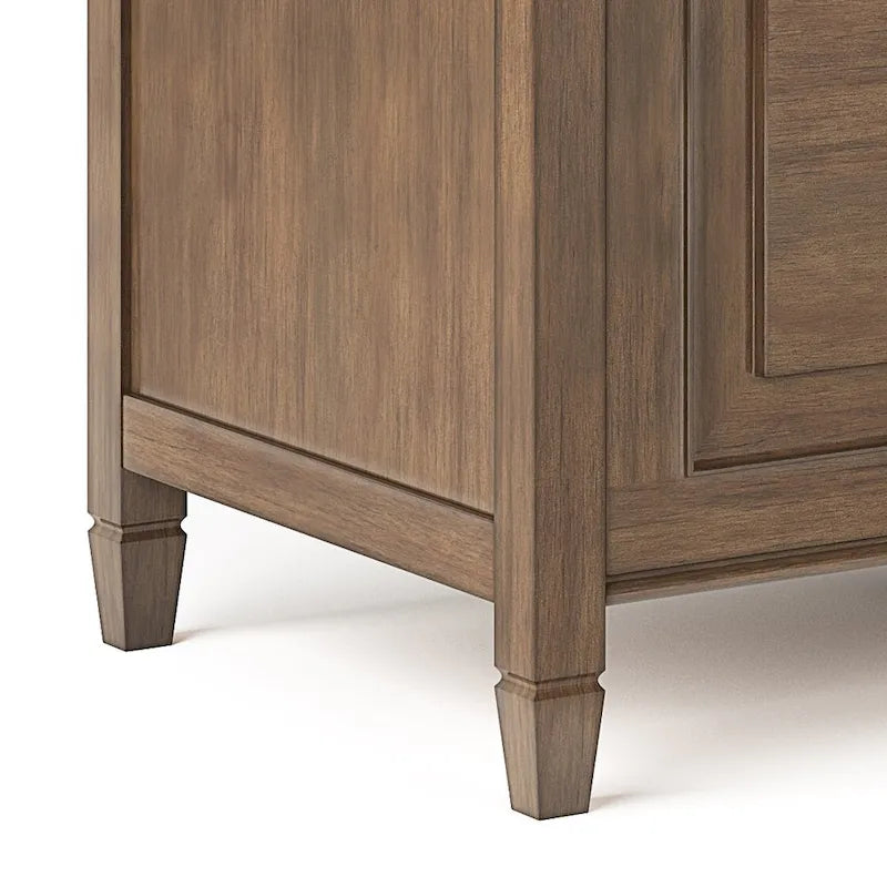 SOLID WOOD 51 inch Wide Traditional Storage Bench Trunk - 51 W x 18 D x 20.75 H