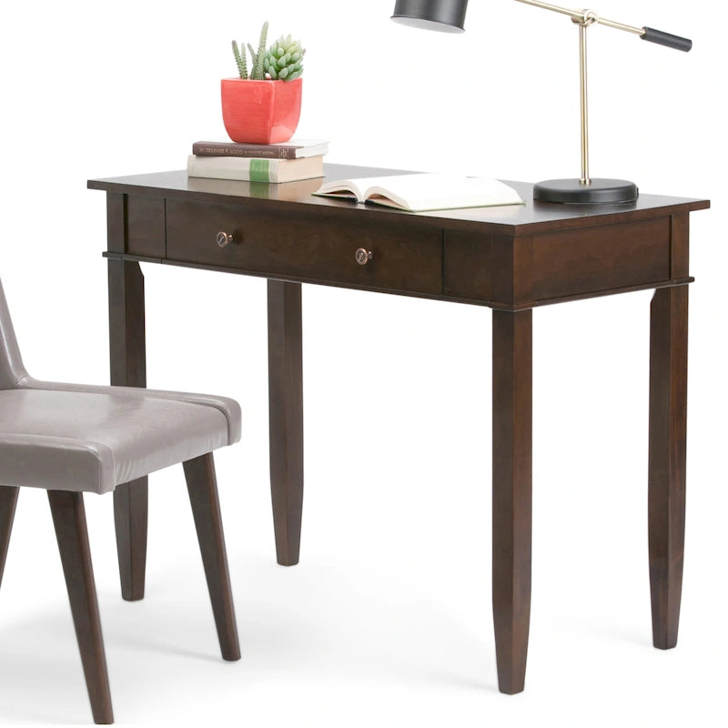 SOLID WOOD Transitional 42 inch Wide Home Office Desk