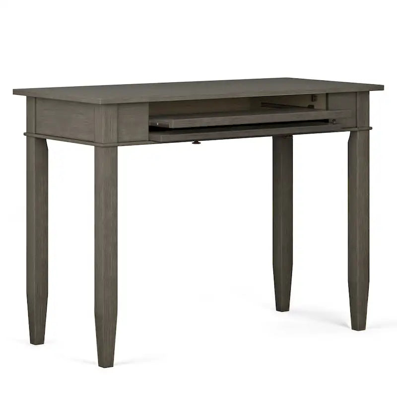Bureau de bureau à domicile de transition en BOIS MASSIF de 42 pouces de large