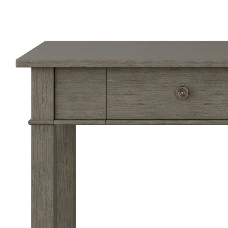 Bureau de bureau à domicile de transition en BOIS MASSIF de 42 pouces de large