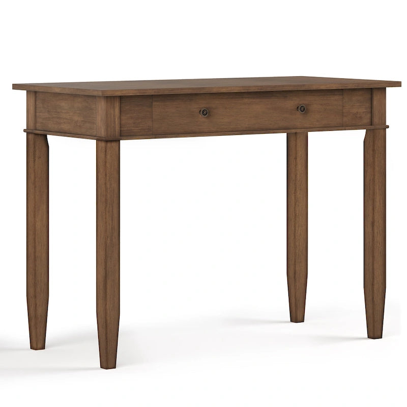 Bureau de bureau à domicile de transition en BOIS MASSIF de 42 pouces de large