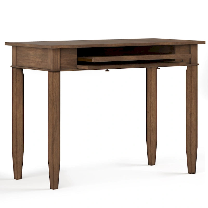 Bureau de bureau à domicile de transition en BOIS MASSIF de 42 pouces de large