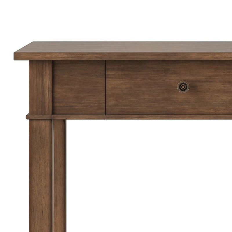 Bureau de bureau à domicile de transition en BOIS MASSIF de 42 pouces de large