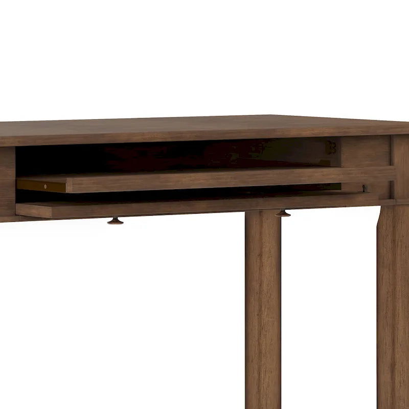 Bureau de bureau à domicile de transition en BOIS MASSIF de 42 pouces de large