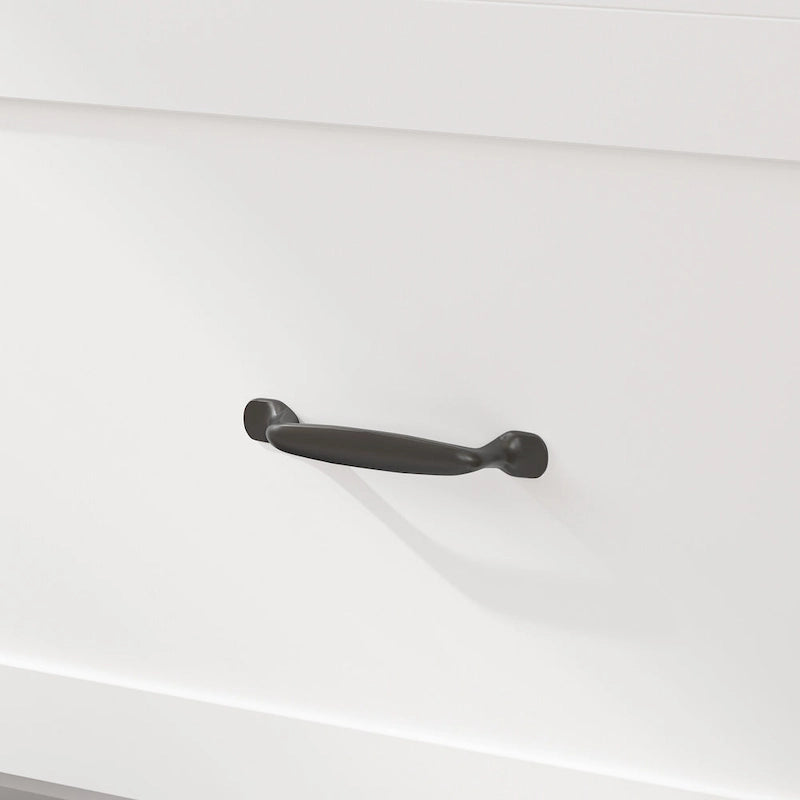 Letto a scomparsa matrimoniale completo bianco con cassettiera, per sala feste o ufficio domestico, salvaspazio