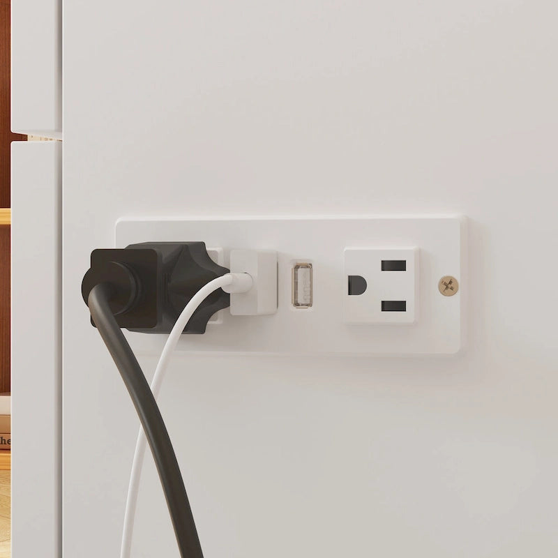 Letto a scomparsa matrimoniale completo bianco con cassettiera, per sala feste o ufficio domestico, salvaspazio