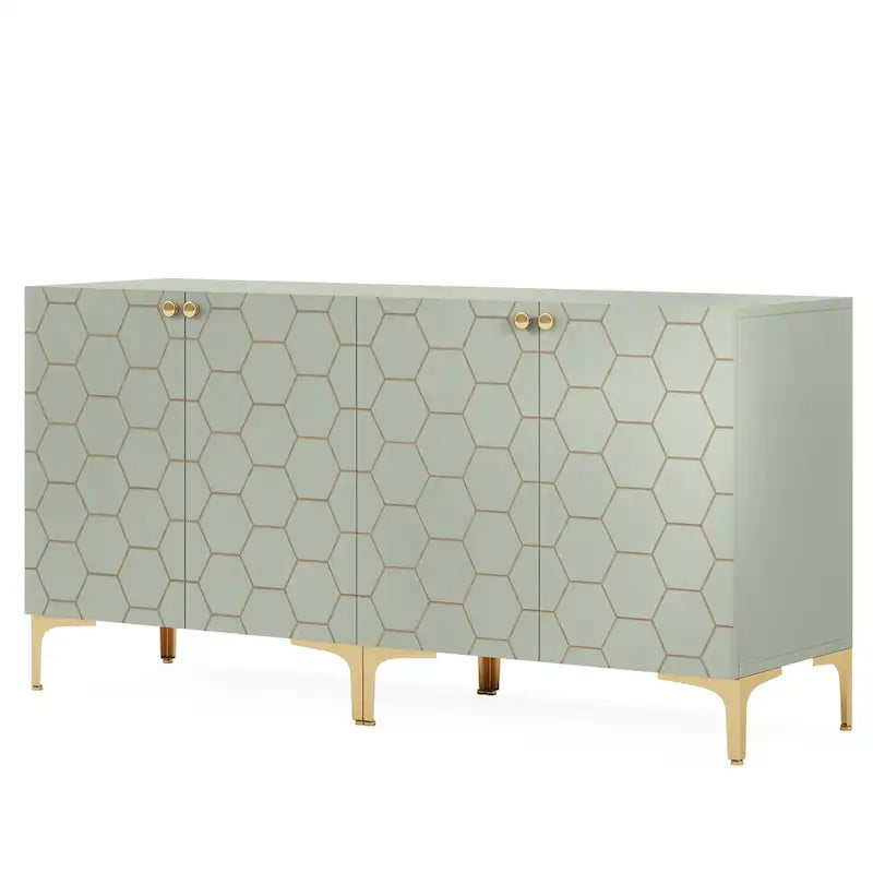 Meuble de rangement d'appoint moderne de 31.5 pour salon et cuisine (lot de 2 )