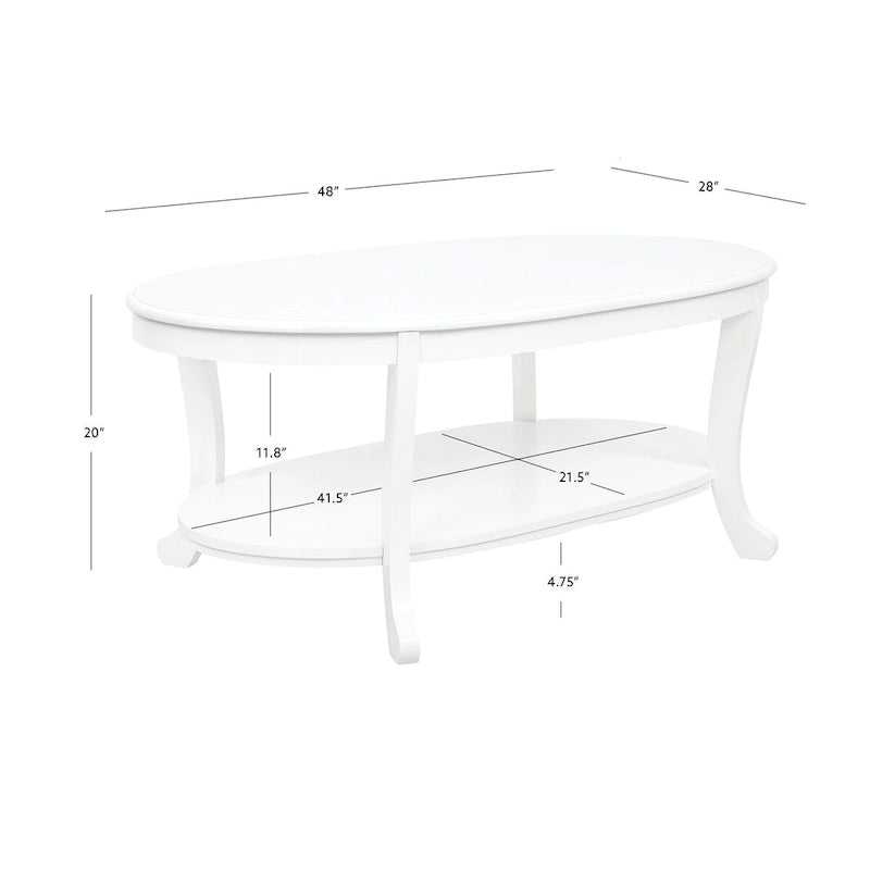 Rusitc White Wood Coffee Table